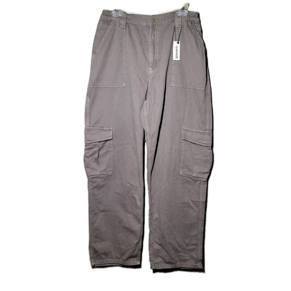 NWT Garage Womens Cargo Pants Gray  Size Large  Pantalon Carpenter